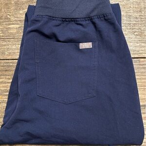 Figs Technical Collection Jogger Scrub Pants Navy Blue Women's Size Medium
